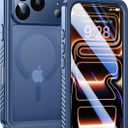Lanhiem Magnetic for iPhone 17 Pro Max Case Waterproof, Built in Screen Protector & Camera Protection, [Compatible with MagSafe] Full Body Dustproof Heavy Duty Rugged Phone Case 6.9" (Dark Blue)