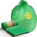 Compostable Trash Bags 23 gallon Large Garbage Bags, 20 Count, Fits13-25 gallon trash can, Extra Strong and Durable, Compostable Lawn & Leaf Yard Waste bags, ASTM D6400, Bpi &OK compost HOME certified