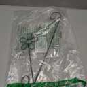 Otoolling Calendar Hanger for Wall 13.8 Inch Metal Wire Scroll Black Calendar Frame with Six Expansion Screws and Transparent Adhesive Hooks Frame for Classroom Home Office Wall (Flower)