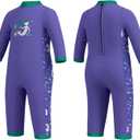 Baby Wetsuit, Neoprene Thermal Swimsuit Keep Warm in Cold Water, Small (5-9 Months), Blue
