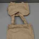 Aliceset 24 Pcs Mini Burlap Tote Bags with Handles Reusable Burlap Gift Bags with Tags Small Wedding Welcome Bridesmaids Jute Bag Bulk for Party Supplies DIY Craft (6.3 x 6.3 x 2.8 Inch,Light Brown)