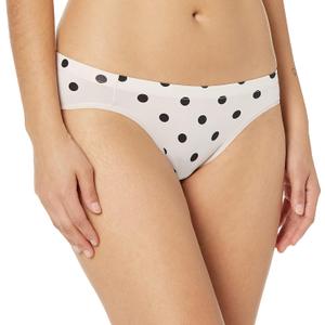 Maidenform Women's Barely There Bikini (6, Modern Dot Print/Sandshell, Paris Nude)