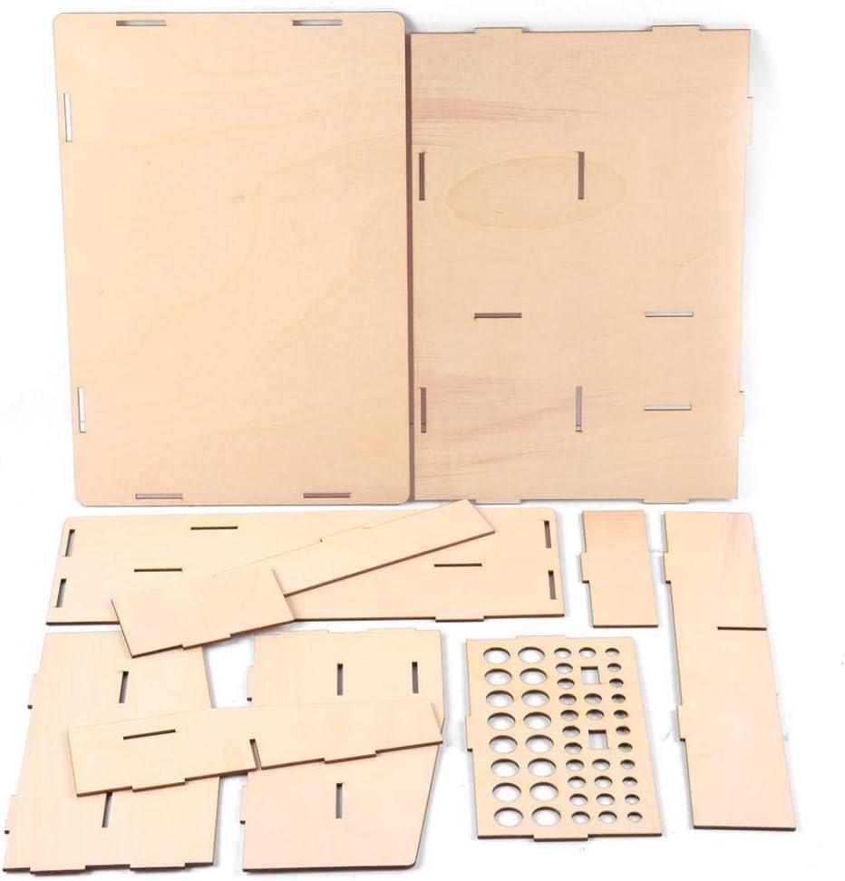 Wooden Paint Rack Shelf Holder Organizer - Durable Wood Module Stand for Pigment Ink Bottles, Acrylic Paints, and Tools - Perfect for Hobbyists and Artists