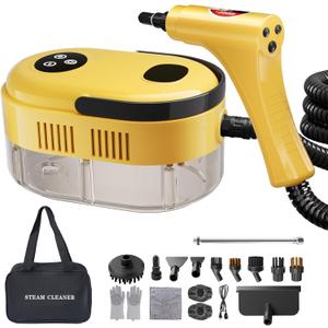 Handheld Steam Cleaner High Pressure Steamer for Deep cleaning 1200ML Steam Cleaning Machine for Home Use With 6 Brushes Cleaning