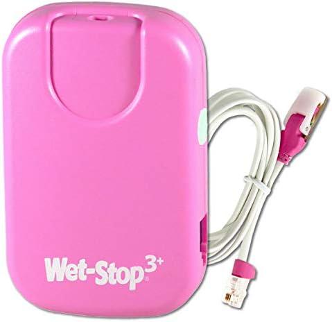 Wet-Stop 3 Bedwetting Enuresis Alarm with Loud Sound and Strong Vibration for Boys or Girls, Proven Solution for Bedwetters (Pink)