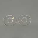 STOBOK Glass Plates, Clear Glass Plates, Small Saucers 3.3 Inch, Snack Saucers, Tea Saucers for Home Kitchen Coffee and Tea Drinkware (9 cm, Transparent Color)