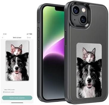XCOOL InkPlay E-Ink Screen Phone Protective Case, DIY Wireless NFC Photo Display, Anti-Drop, Water-Resistant Compatible with iPhone 14, Black XCOOL InkPlay E-Ink Screen Phone Protective Case, DIY Wireless NFC Photo Display, Anti-Drop, Water-Resistant Compatible with iPhone 14, Black