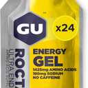 GU Energy Roctane Ultra Endurance Energy Gel, Vegan, Gluten-Free, Kosher, and Dairy-Free On-The-Go Sports Nutrition for Running, Biking, Hiking or Skiing, 24-Count, Lemonade (BB: 04/2026)