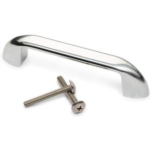 4 Inch Universal Pull Handle. Fits Trash & Laundry Chute Bottom & Side Hinged Doors. Hardware Parts