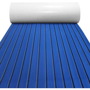 Boat Flooring Mat EVA Foam Boat Decking Marine Carpet Faux Teak Sea Decking Sheet Non-Slip Self-Adhesive Flooring Material for Boats Pontoon Yacht Surfboard Swim Platform RV Floor 94.5''x 23.6''