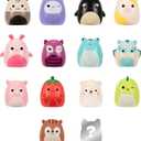 SQUISH-A-LONGS 14 Pack - 1 Mini-Squish with 4 Accessories, 1 Ring, and a Collectors Guide - Collect, Trade, & Play