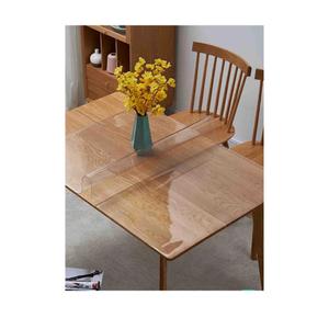 KyMar Clear Plastic Tablecloth Rectangle Waterproof Oilproof Stain Resistant Wipeable Transparent Vinyl Table Cloth Protector (20×42 inch)