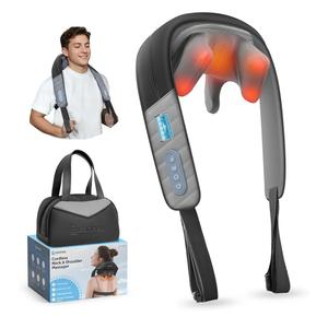 COMFIER 4D Neck Massager for Pain Relief Deep Tissue,Hands-Free Massager for Neck and Shoulder Pain, Wireless Back Massager with Storage Bag, Gift for Mom Dad Women Men