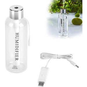 Mini Water Bottle Cap Humidifier,USB Super Quiet Desktop Humidifier Air Diffuser Mist Maker for Travel Office Car Baby Bedroom (1)