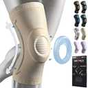 NEENCA Professional Knee Brace for Pain Relief, Medical Knee Support with Patella Pad & Side Stabilizers, Compression Knee Sleeve for Meniscus Tear, ACL, Joint Pain, Runner, Workout (Beige, Small)