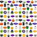 Anditoy 100 PCS Halloween Mochi Squishy Toys Squishies for Kids Girls Boys Halloween Party Favors Halloween Treat Bags Gifts