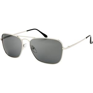 The Fresh Classic Retro Metal Frame Polarized Sunglasses Rectangular Sun Glasses (2-silver)