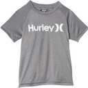 Hurley Boys' Rash Guard Shirt, Black Heather, XL