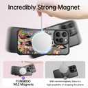 FUNMIKO for iPhone 15 Pro Max Case Wireless Charging & Military-Grade Protection - Cute Floral Design for Women Girls, Non-Slip Matte Cover with Shockproof Corners - Vibrant Doberman