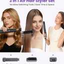 Air Styler Wrap Multi-Styler Dual Direction Air Curler for Left & Right Curls Lightweight 110K RPM 800M Ionic 3-in-1 Hair Styling Tool for Curling, Straightening & Volumizing Travel Home