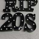 6Pcs 30th Birthday Decorations for Women, RIP 20S Led Light Up Sign Death to My 20s Party Supplies Gifts Favor for Table Wall Decor (Black)