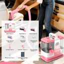 Upholstery Cleaner Machine, 16Kpa Portable Carpet & Upholstery Spot Cleaner Machine, Deep Stain Cleaning for Carpet, Pets, Stairs, Car Seat, Couch, with 5 Cleaning Tools and Cleaning Solutions