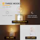 2 x LED Motion Sensor Night Light,[1-Pack] Night Lights Plug into Wall,Motion Sensor and Dusk to Dawn Sensor,S-Type 2200K Amber,Brightness Adjustable,Nightlight for Bathroom Hallway Home