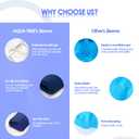 Freeze Ice Sleeve for Elbow & Knee Arm Ice Pack Sleeves Wrap for Injuries Compression, Reusable Gel Cold Packs for Ankle, Calf - Flexible Cold Wrap for Meniscus, ACL, MCL, Pain Relief (Blue, M)