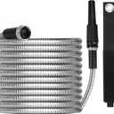 75ft Garden Hose Made by Metal with Super Tough and Soft Water Hose, Household Stainless Steel Hose, Mighty Garden Hose with Adjustable Nozzle, No Kinks and Tangles, Easy to Store with Storage Strap