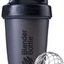 BlenderBottle Classic Shaker Bottle Perfect for Protein Shakes and Pre Workout, 20-Ounce, Black