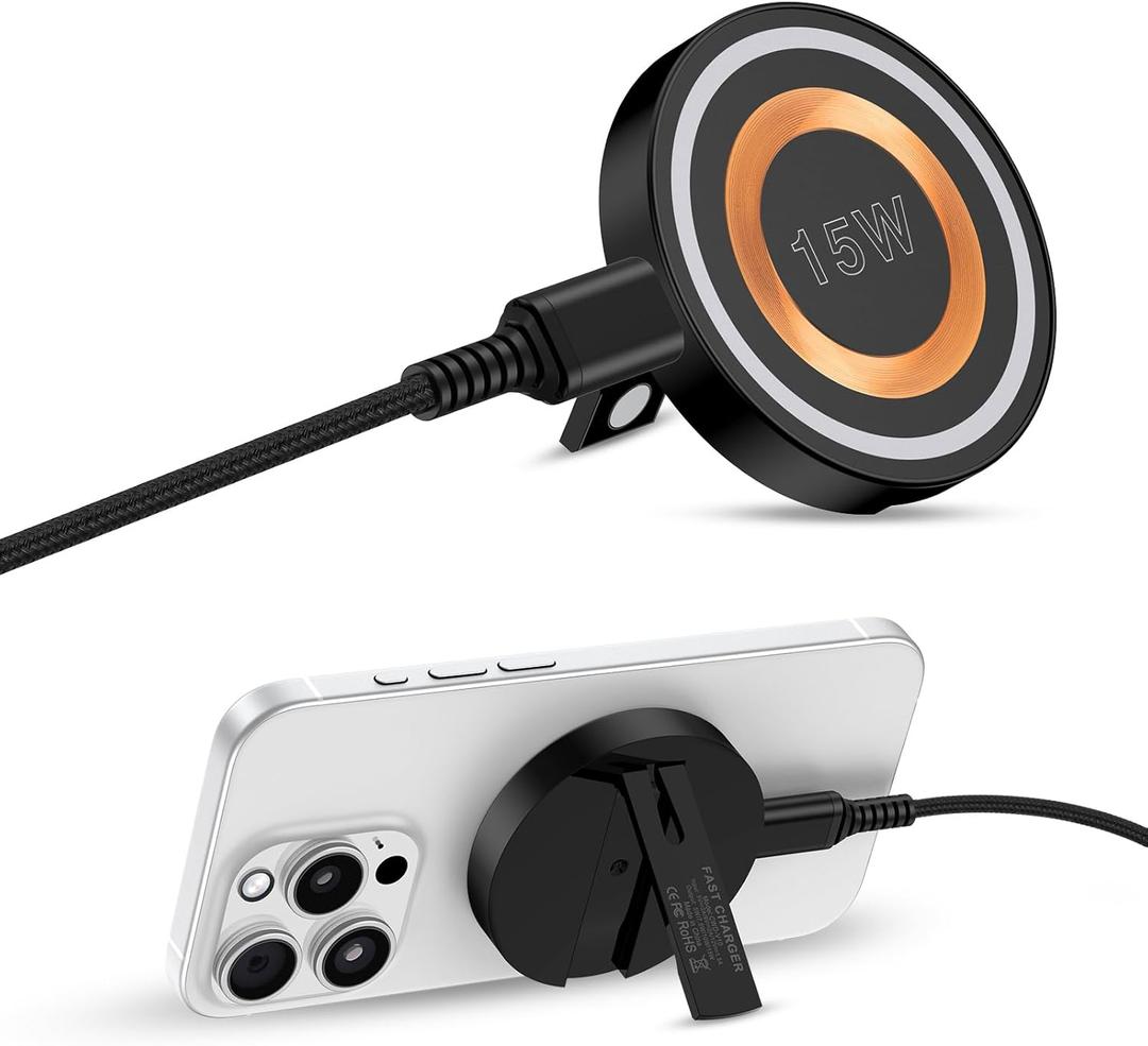 Samsung Wireless Charger Android Fast Charging Pad Wireless Phone Charger for Samsung Galaxy S25 S24 Ultra S24+ S24 S23 S22 S21 S20, Magnetic Magsafe Wireless Charger for iPhone 16 Pro Max Plus 15 14