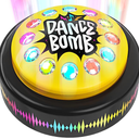 KNUCKLHEAD Dance Bomb Party Button  30 Second  Funny Gifts  Teacher Classroom Must Haves  Cute Office Desk Accessories  Middle High School Classrooms Games Supplies  Gadgets Gifts for Coworker