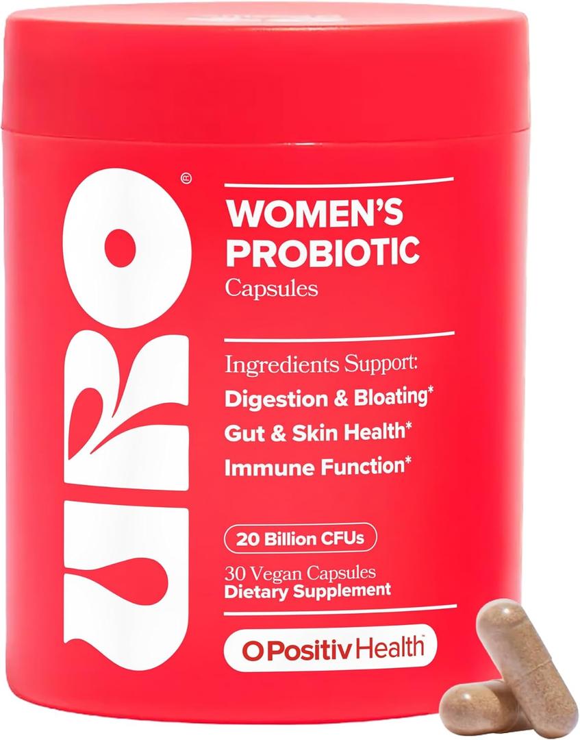 URO Women’s Probiotic – Vaginal, Gut & Skin – 20B+ CFUs – 30-Day Supply, EXP: 08 OCT/2027