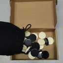 Checkers Pieces -Backgammon Pieces-Dark Brown/Natural 15tablets Each (Black and Beige, 32mm/1.25in)