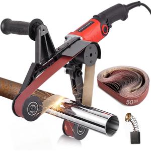 Pipe Tube Polisher Sander, 110V 800W Pipe Belt Sander