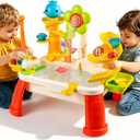 2026 Upgraded Water Table for Toddlers 3+, Water Table for Kids Ages 4-8 with Pump, Play Sink with Running Water, Kitchen Sink for Toddlers, Fishing Game and Outside Sensory Toy (RED) 1