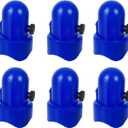 Large Trampoline Enclosure Pole Caps with Screw-in Bolts, Only Fit for Pole 1.5 Inch Diameter, 6 Piece, Blue,Trampoline Pole Toppers