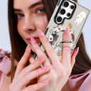 Toycamp for Samsung Galaxy S25 Ultra Case Compatible with Magsafe - Cute Design 360Magnetic Ring Holder Stand Kickstand Funny Dog Girly Pretty Fashion TPU Phone Covers for Women Tenn Girls