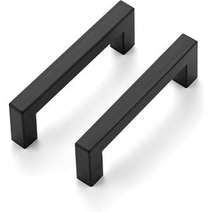 Ravinte 30 Pack 3-3/4 Inch Square Cabinet Handles Matte Black Pulls Drawer Pulls Kitchen Hardware Handles