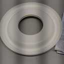 2Packs Molded Nylon Ceiling Medallion for Light Fixtures and Ceiling Fans, 9.8"OD x 4"ID x 0.94"P (Fits Canopies up to7-1/4")White