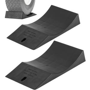 GICOOL 2-Pack Tire Saver Ramp for 13-17" Tire and Wheel, Flat-Free & Tubeless Tire Protector to Prevent Flat Spots Caused by Long Storage Parking for Riding Lawn Mower Garden Tractor