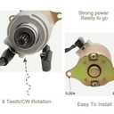 GY6 Starter for GY6 4-Stroke Engine 50cc 150cc 125cc 200cc 250cc Scooters Moped ATV Go Kart 4 Wheelers Dirt Bikes Baja Jonway Roketa Coolster (9teeth)