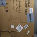 HOPERAN 25" Dual-Sided Heated Stadium Seats for Bleachers with Back Support, 3 Levels Heating Bleacher Seats with Backs and Cushion Wide, 5 Pockets Portable Stadium Chair for Outdoor Games Sports
 (Orange)