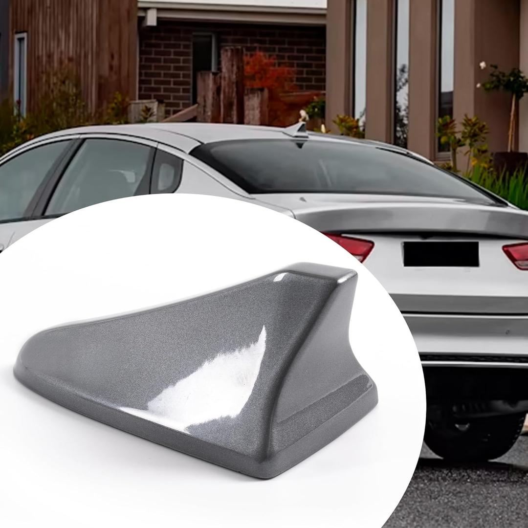 Shark Fin Antenna Cover,Car Roof Antenna Caps fit for Kia Optima 2014-2020,for Hyundai Sonata 2015-2019(NOT Sport),for Genesis Sedan G80 2015-2017,for Elantra Sedan 2011-2016,Silver