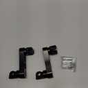 Motorcycle Foot Peg Highway Bracket 360° Adjustable Rugged Foot Peg Extension Bracket Aluminum Foot Peg Clamp Extensions Bracket for Touring (Black)