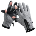 Winter Fingerless Fishing Gloves for Men & Women, Cold Weather Windproof Touchscreen Warm Cycling Gloves for Photography Hunting Ski Motorcycle Driving XL