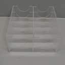 Acrylic 8 Compartment Belt Organizer - Clear Display Case for Closet Tie, Bow Tie, Watch, Jewelry, Bracelets, Ring