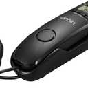 T112 Trimline Corded Telephone with Caller ID(Black)