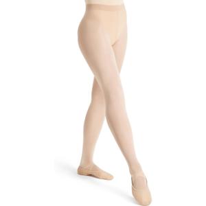 Capezio Womens Ultra Soft Self Knit Waistband Transition Tight, Porcelain, Small-Medium US, 8 Den
