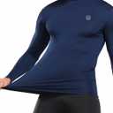 NELEUS 4 Pack Men's Workout Long Sleeve Shirts Compression Dry Fit Muscle Tops
 (XXL)